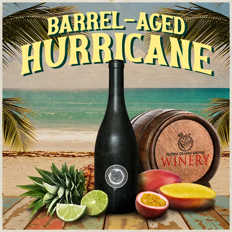 Photo of barrel-aged hurricane wine
