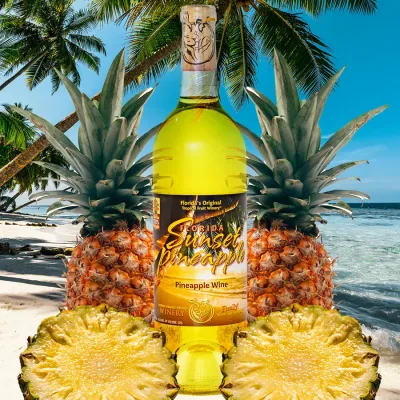 Florida Sunset Pineapple wine
